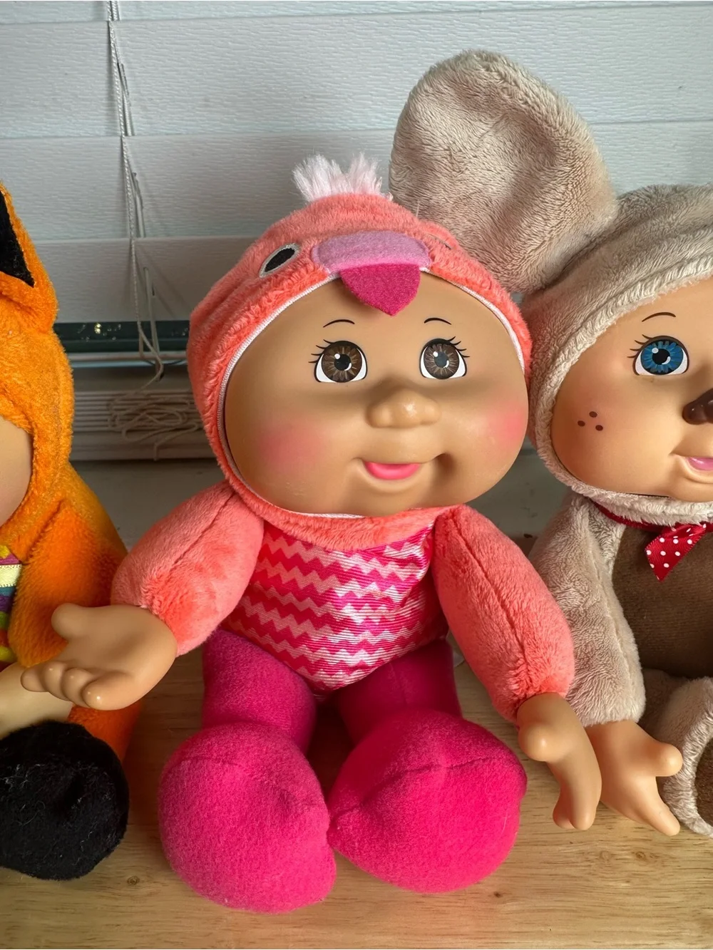 Set of four cabbage patch zoo and woodland cuties Character Baby Doll Set -